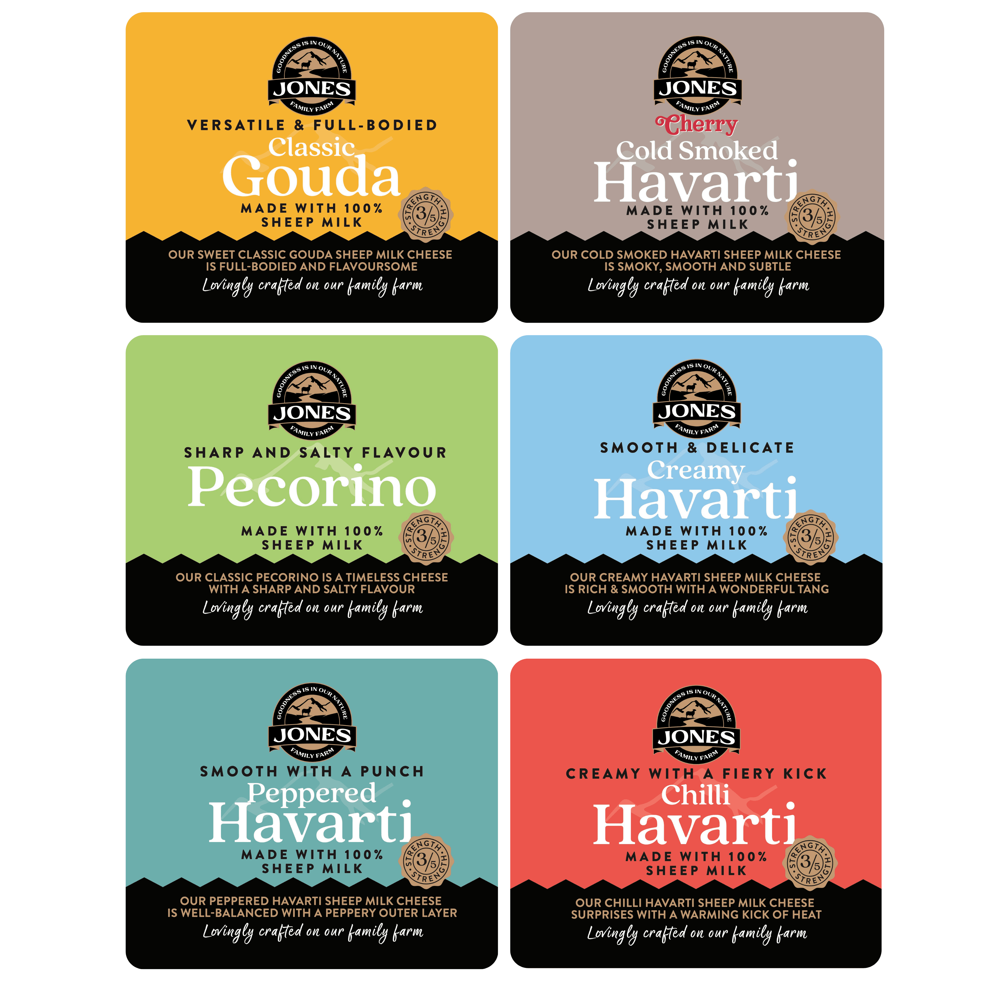 5-pack of Artisan Cheese 