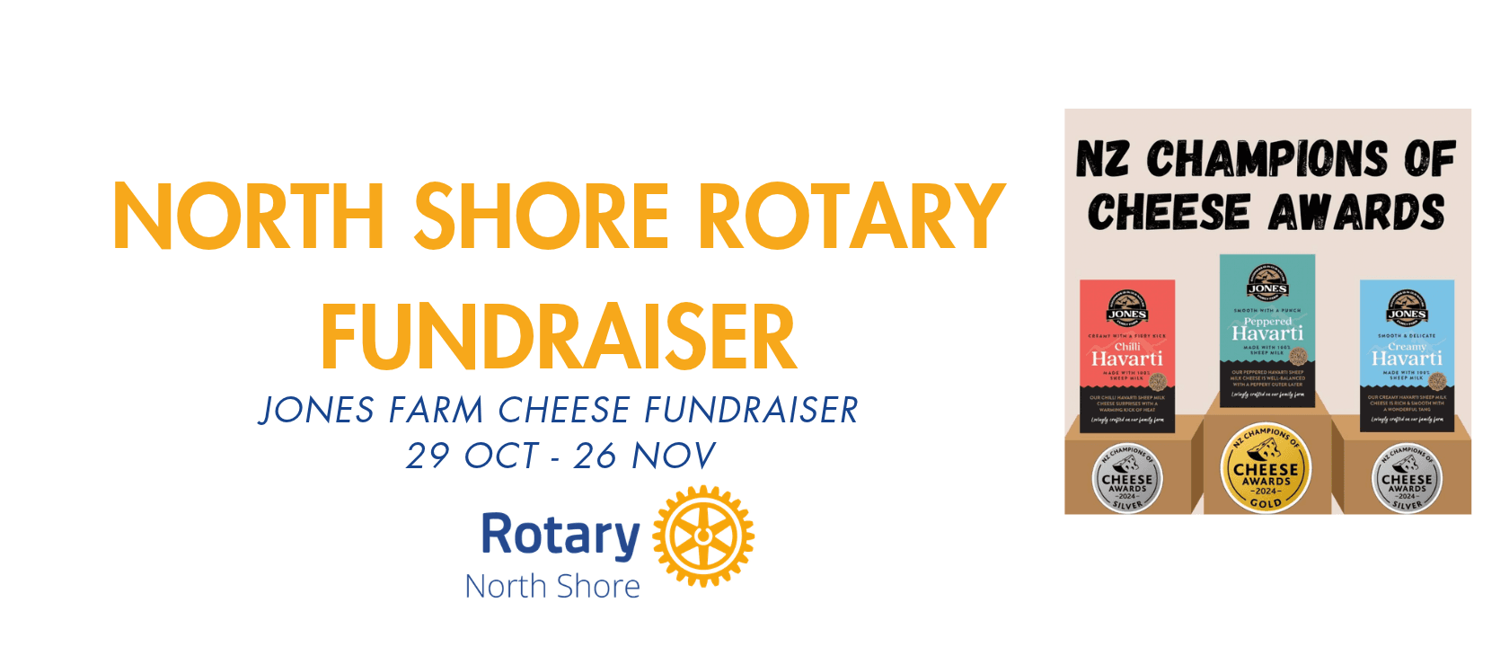 North Shore Rotary Cheese Fundraiser November 2026
