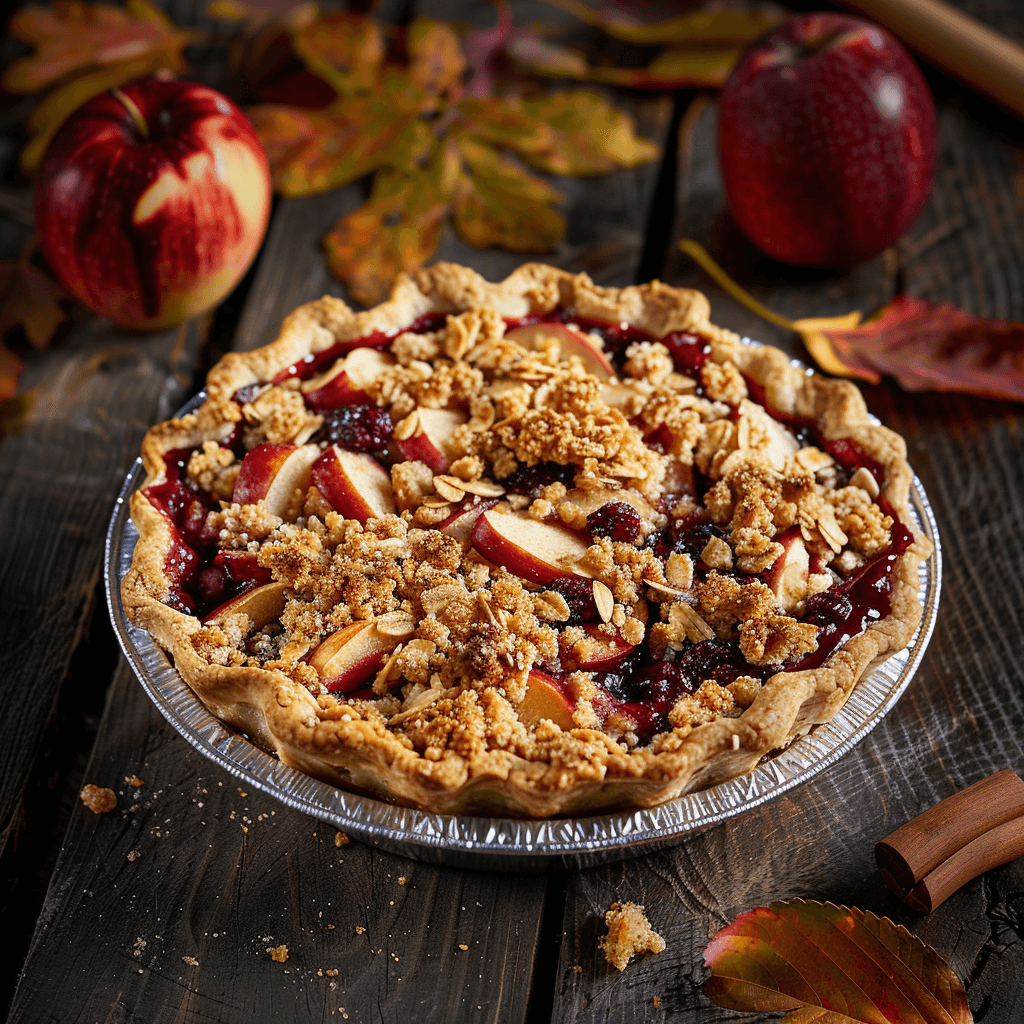 Boysenberry & Apple Crumble